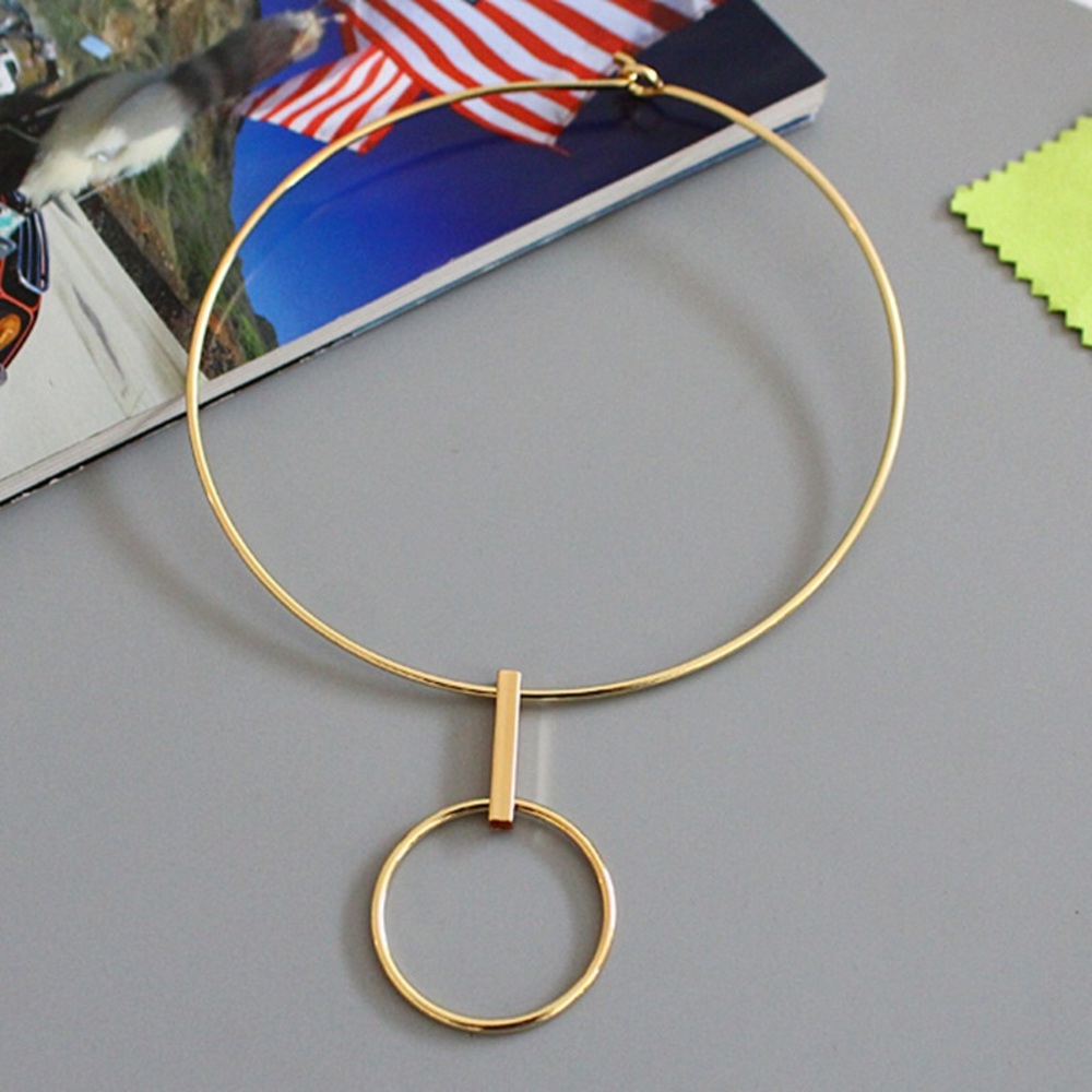 Geometric Round Necklace
